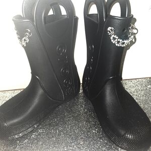 NEW Crocs Women's Black Rain Boots